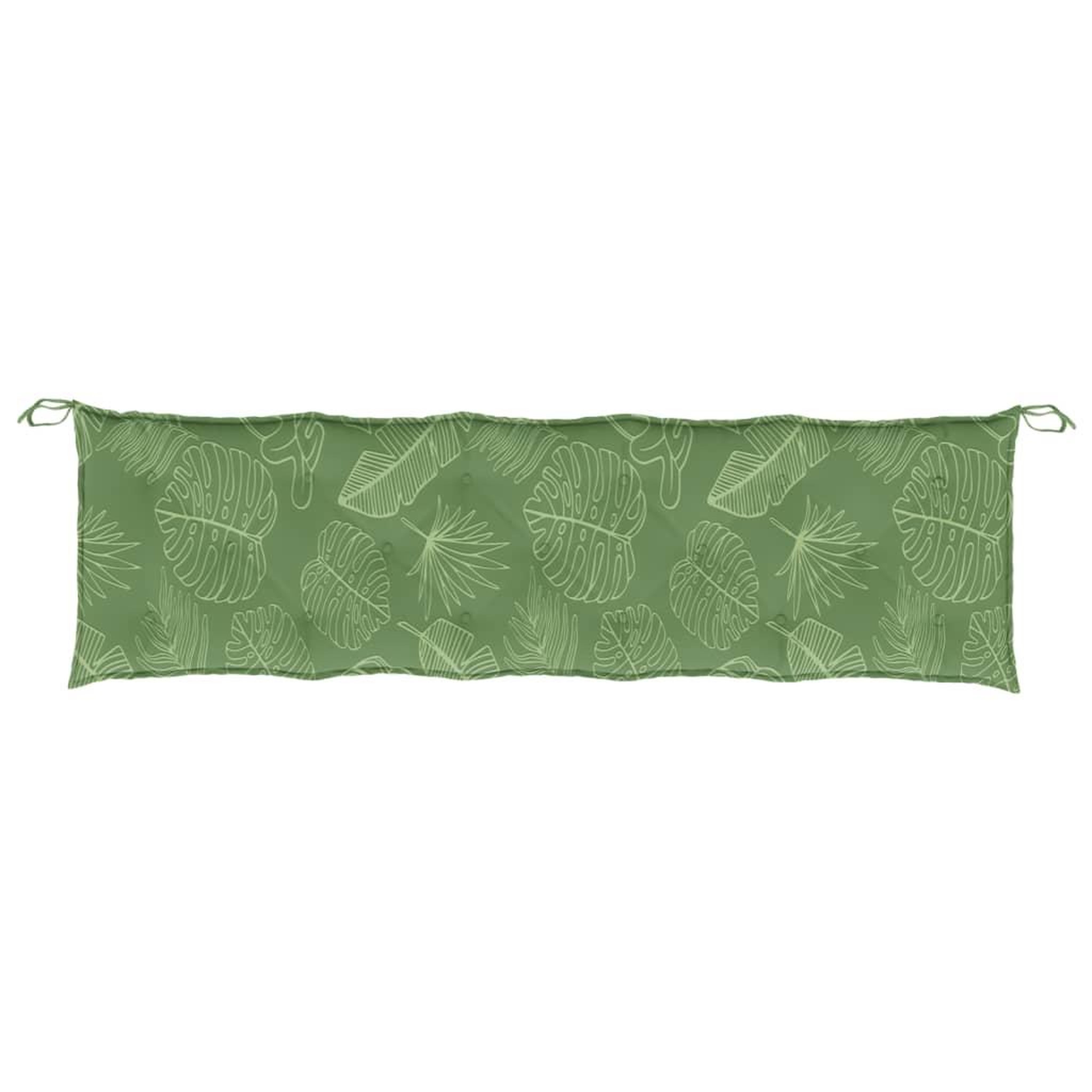 Voir la diapositive 5 : VIDAXL Coussins de banc jardin lot de 2 motif de feuilles tissu Oxford