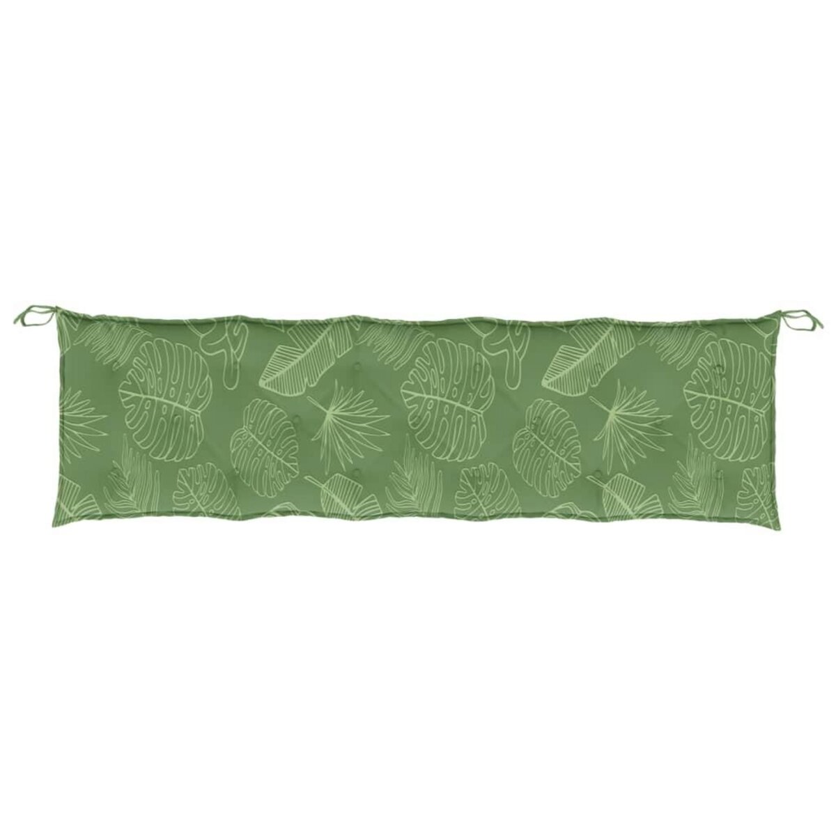 VIDAXL Coussins de banc jardin lot de 2 motif de feuilles tissu Oxford