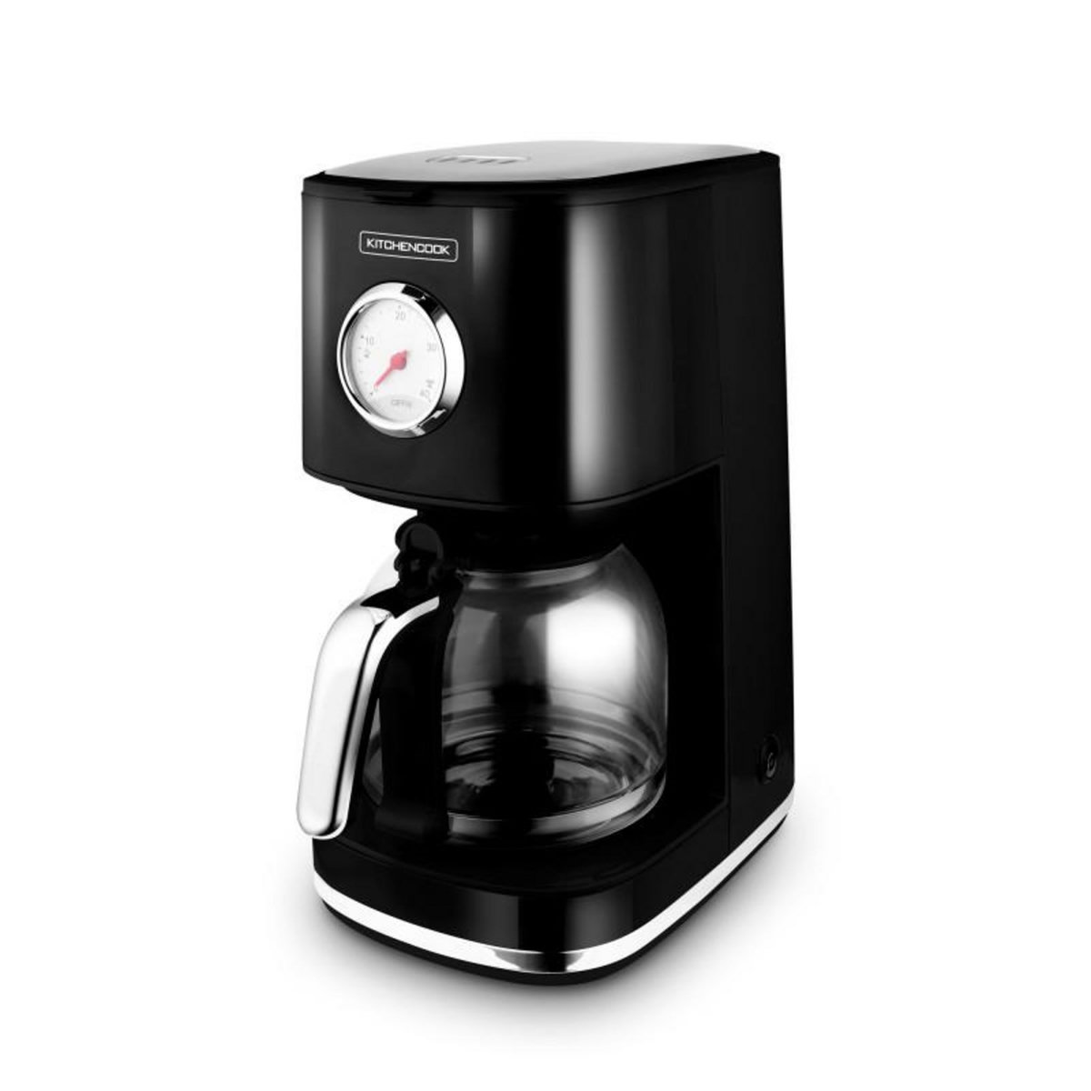 KITCHENCOOK Cafetière Style Rétro Avec Filtre Nylon Réutilisable Retro Coffee Noir Kitchencook