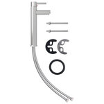 VIDAXL Mitigeur de salle de bain Nickel 12x30 cm