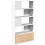 Voir la diapositive 5 : VIDAXL Bibliotheque blanc 100x36x189 cm bois d'ingenierie