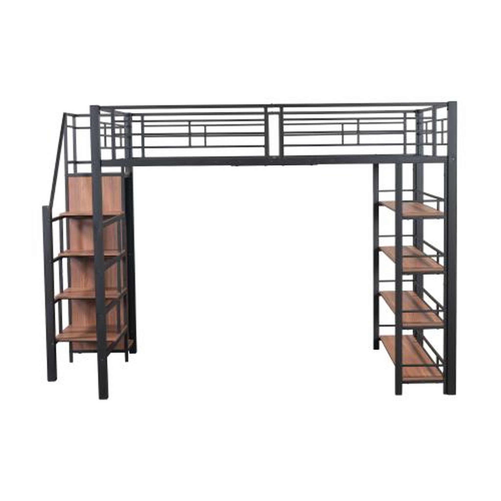 MERAX Lit mezzanine. Coloris disponibles : Noir