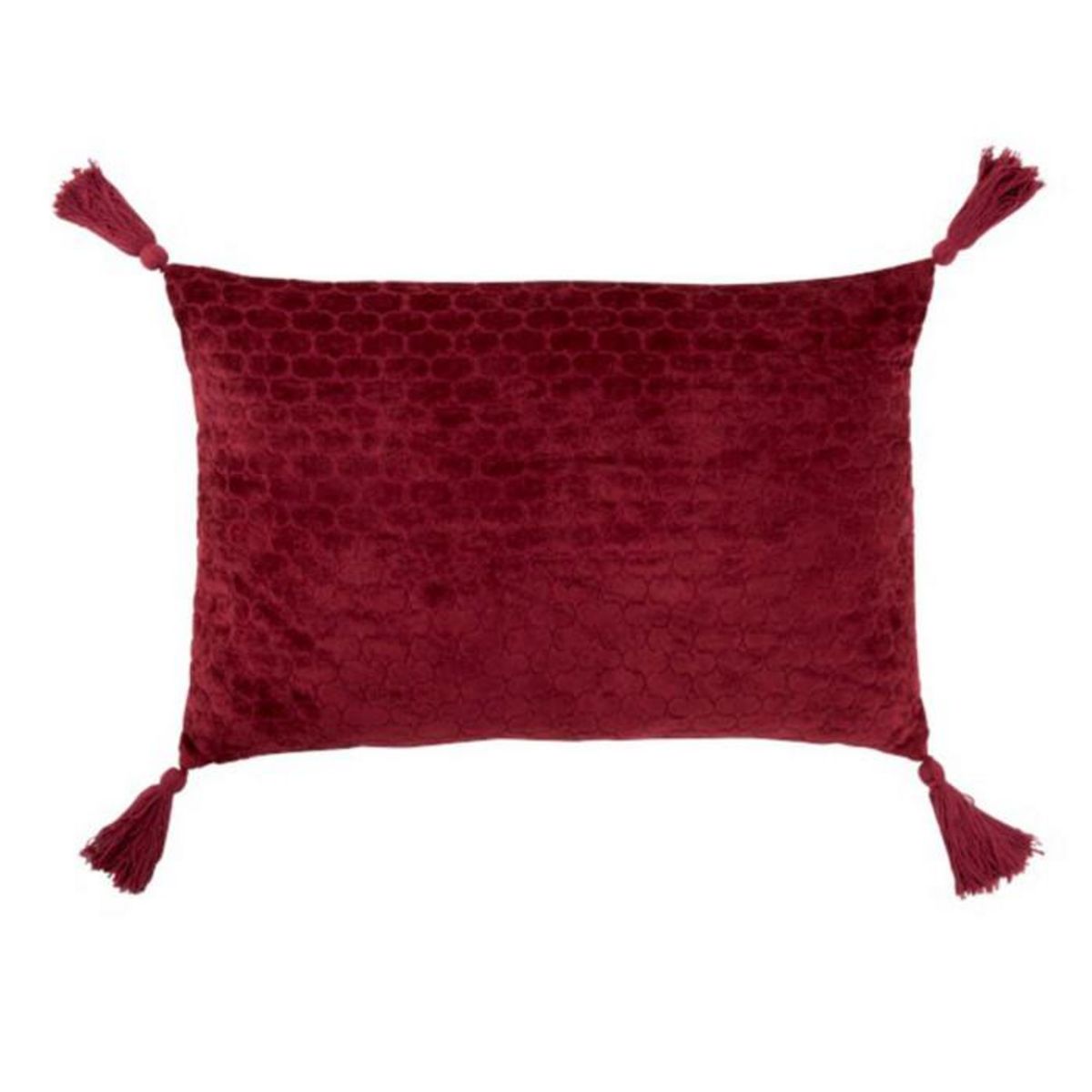 Paris Prix Coussin Déco à Motifs  Cherry  40x60cm Bordeaux
