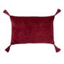 Voir la diapositive 1 : Paris Prix Coussin Déco à Motifs  Cherry  40x60cm Bordeaux