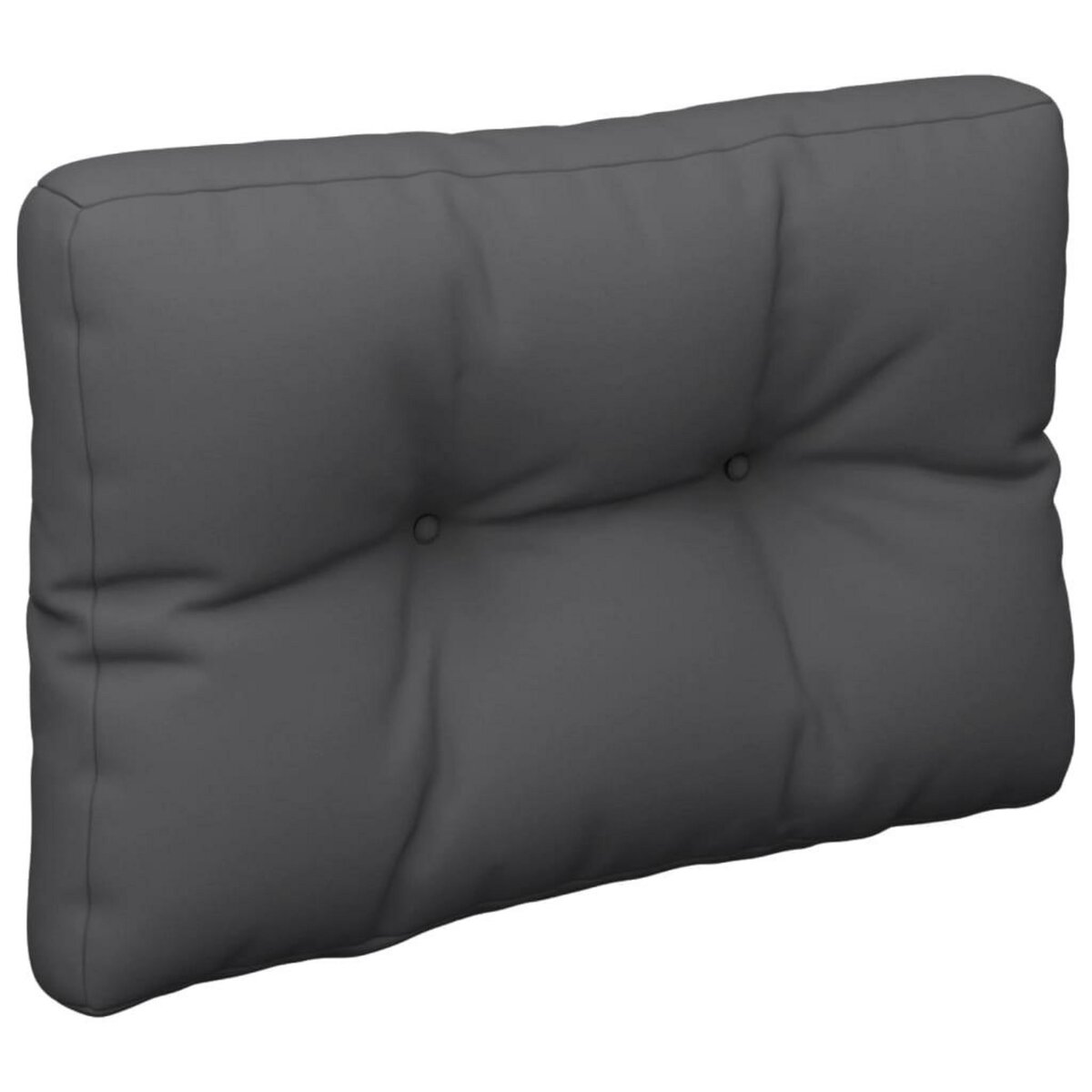 VIDAXL Coussins de palette lot de 2 anthracite tissu