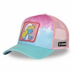 CAPSLAB Casquette trucker avec filet The Smurfs Feelin' Cute. Coloris disponibles : Bleu