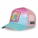 CAPSLAB Casquette trucker avec filet The Smurfs Feelin' Cute. Coloris disponibles : Bleu