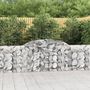 Voir la diapositive 1 : VIDAXL Paniers a gabions arques 4 pcs 300x30x80/100 cm fer galvanise