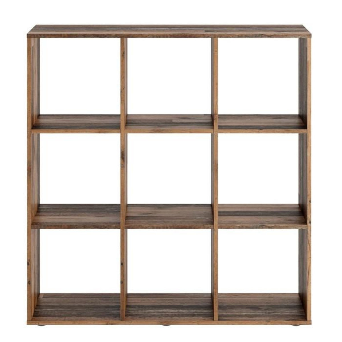 Paris Prix Étagère 9 Cases Design  Gaman  108cm Chêne Foncé