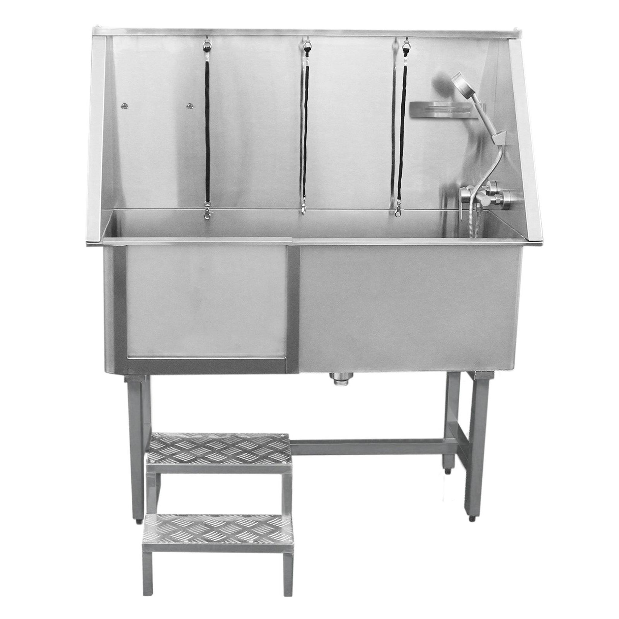MONSTERSHOP Baignoire de toilettage en inox - 475 mm