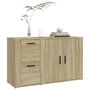 Voir la diapositive 4 : VIDAXL Buffet Chene sonoma 100x33x59,5 cm Bois d'ingenierie