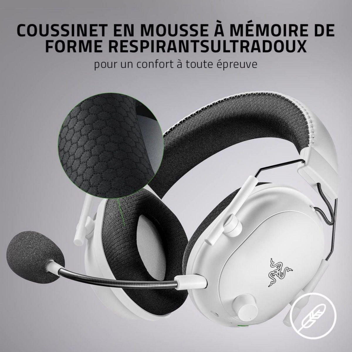 Razer Casque gamer BLACKSHARK V2 PRO Blanc