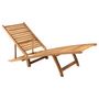 Voir la diapositive 1 : VIDAXL Chaise longue Bois de teck solide
