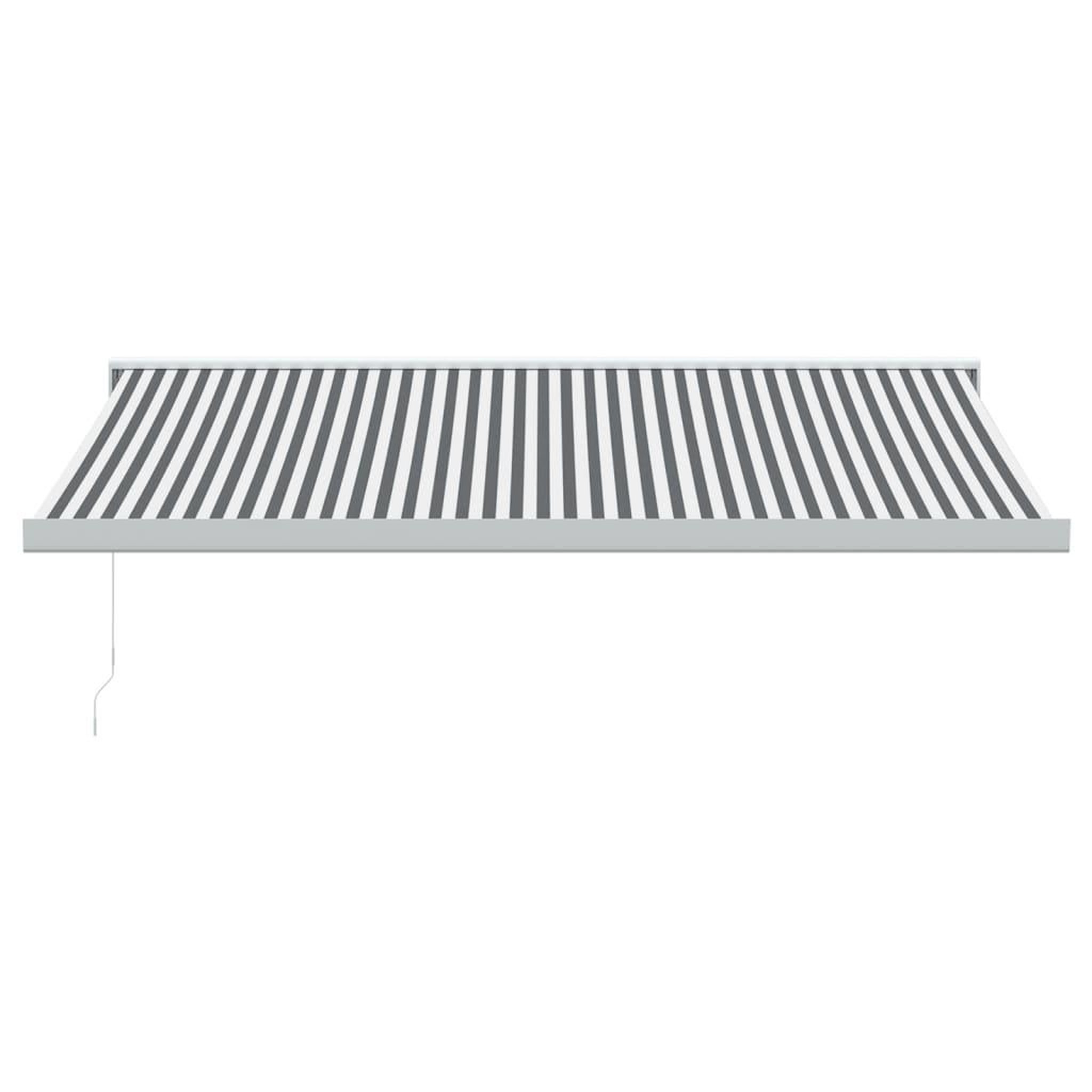 Voir la diapositive 3 : VIDAXL Auvent retractable anthracite et blanc 4,5x3 m tissu/aluminium