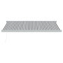 Voir la diapositive 3 : VIDAXL Auvent retractable anthracite et blanc 4,5x3 m tissu/aluminium