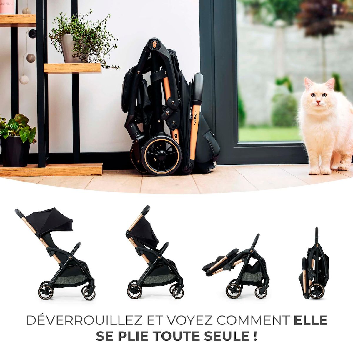 KINDERKRAFT Poussette apino pratique et confortable