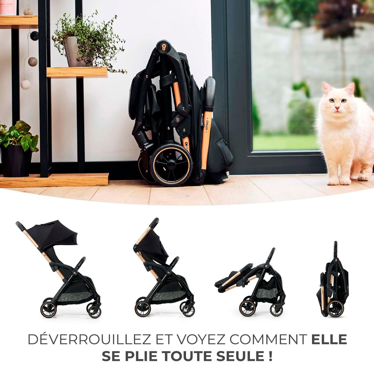 KINDERKRAFT Poussette apino pratique et confortable