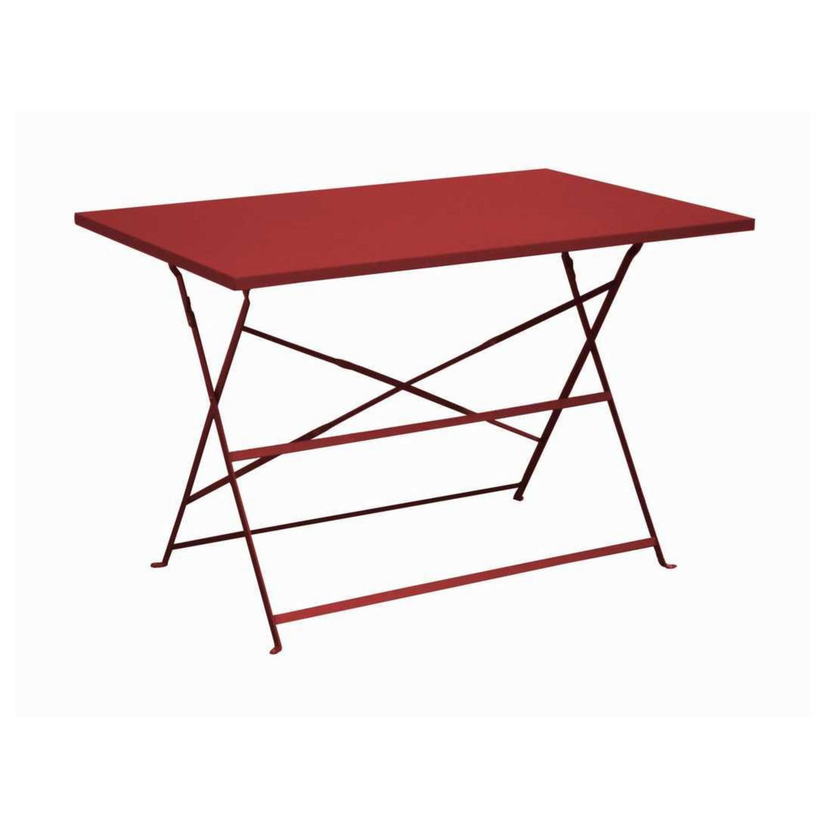 Proloisirs Guéridon Cuba rectangulaire - 110 x 70 cm - rouge - GRAPHITE