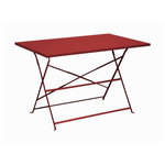 Proloisirs Guéridon Cuba rectangulaire - 110 x 70 cm - rouge - GRAPHITE