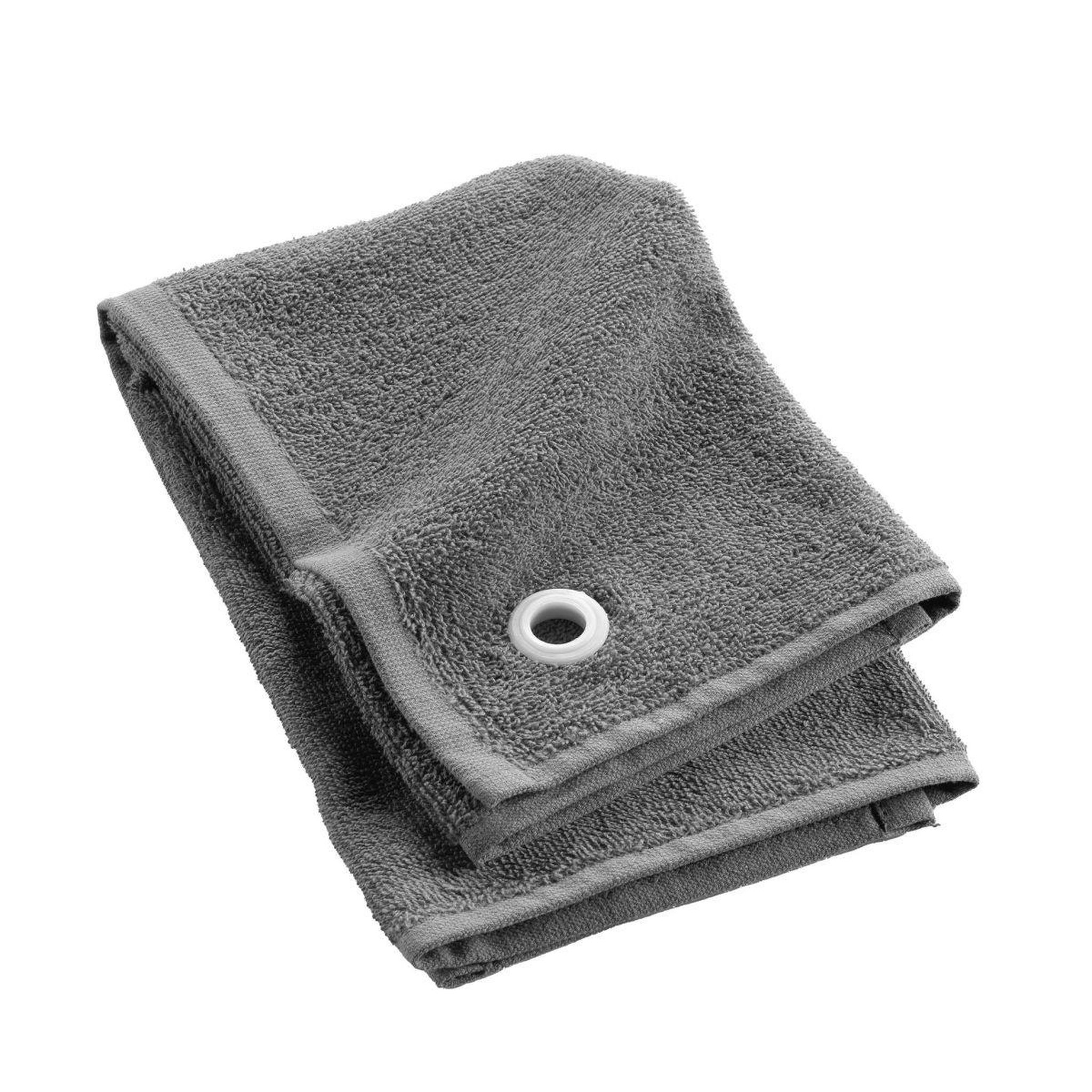 Douceur d'Intérieur Essuie main en éponge  cuistot  50x50cm anthracite