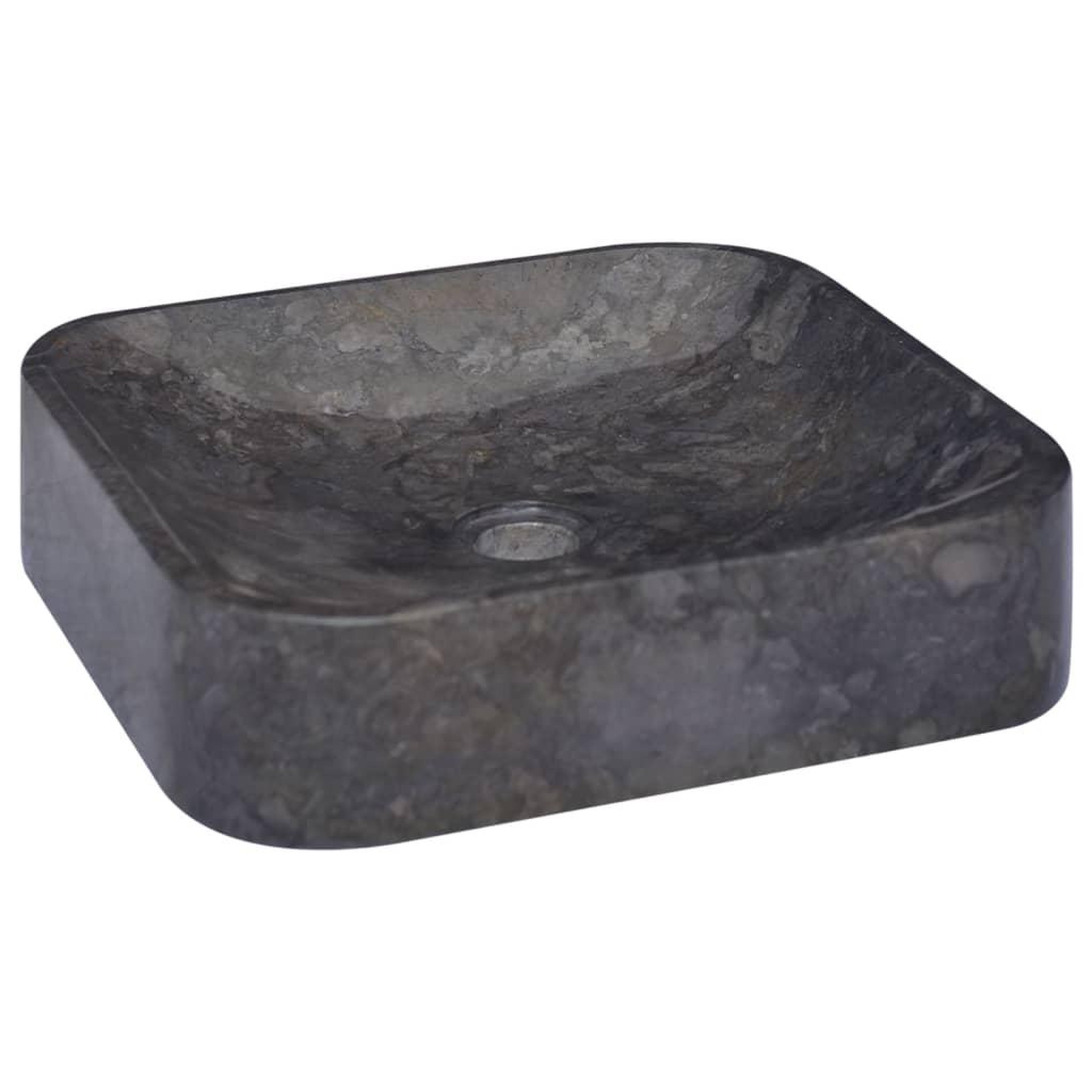 Voir la diapositive 5 : VIDAXL Lavabo Noir 40x40x10 cm Marbre