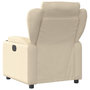 Voir la diapositive 3 : VIDAXL Fauteuil inclinable Creme Tissu