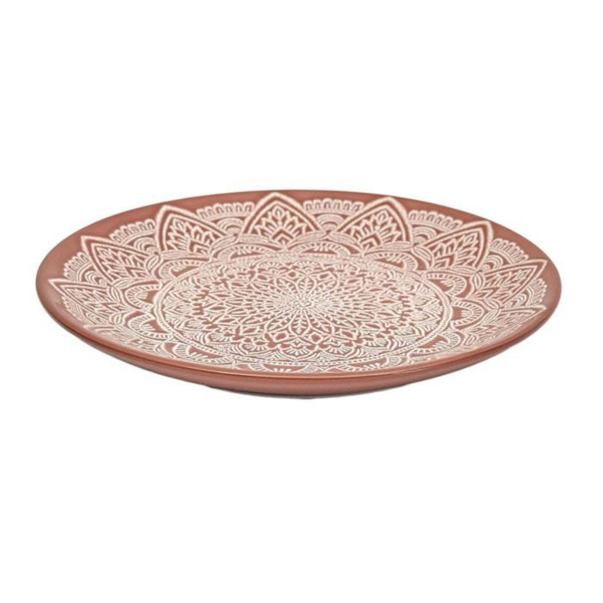 Paris Prix Lot de 6 Assiettes à Dessert  Sahara  19cm Terracotta