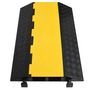 Voir la diapositive 2 : VIDAXL Rampe de protection de cable avec 2 canaux 90 cm caoutchouc