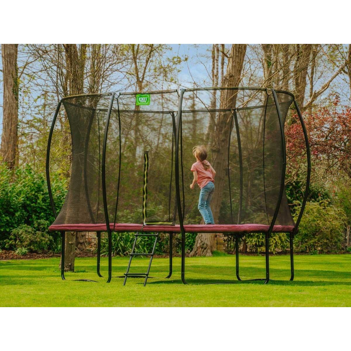 EXIT TOYS Trampoline Silhouette rectangulaire 214 x 305 cm Rose - Exit Toys