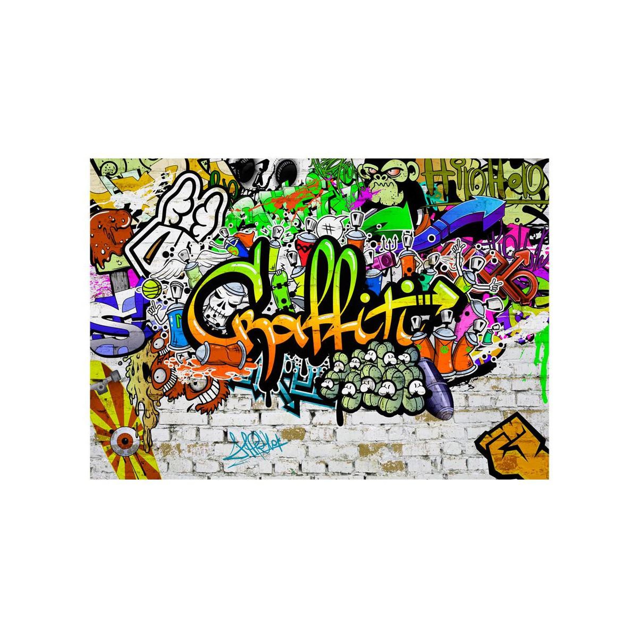 Voir la diapositive 2 : Paris Prix Papier peint  graffiti on the wall