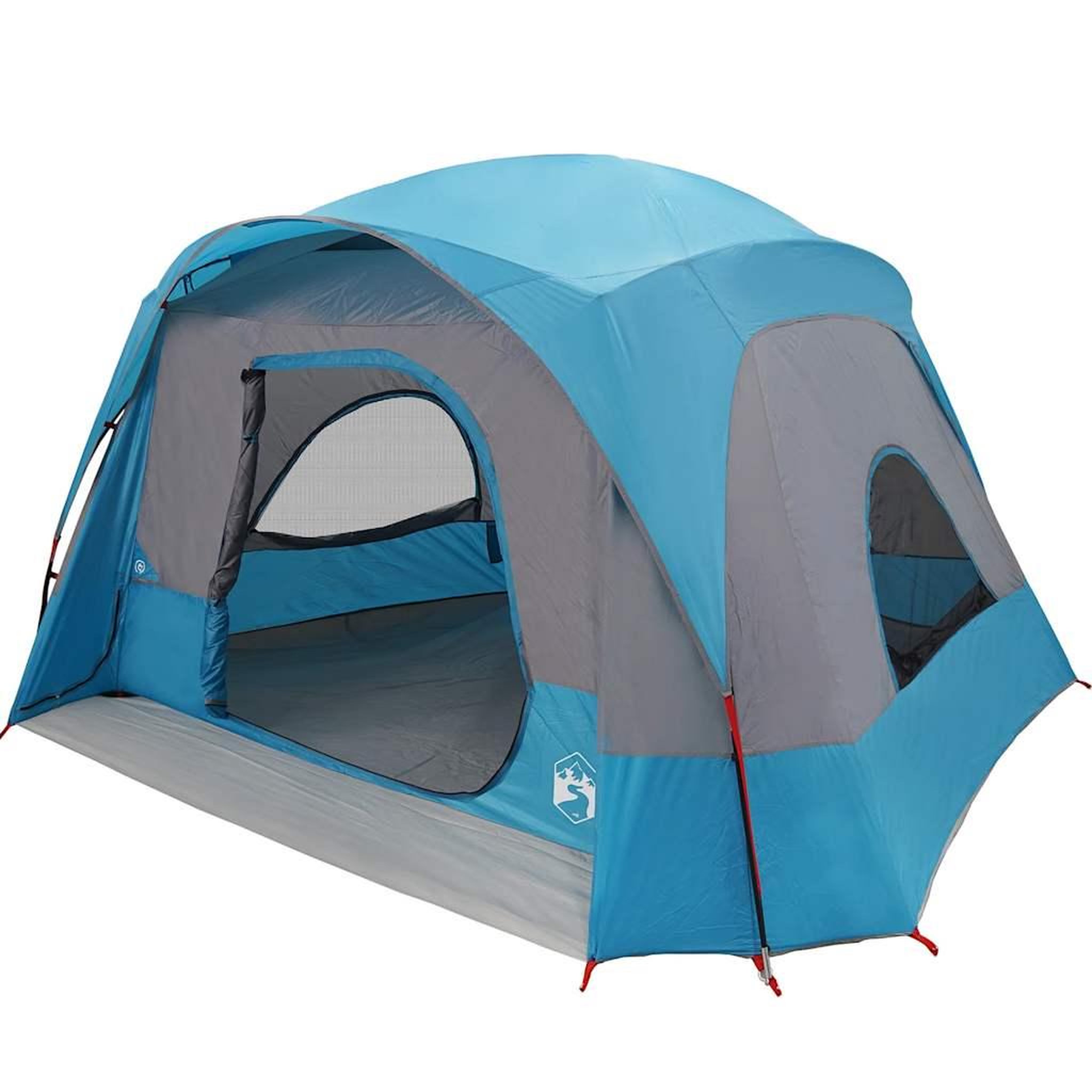 Voir la diapositive 3 : VIDAXL Tente de cabine familiale 6 personnes bleu impermeable