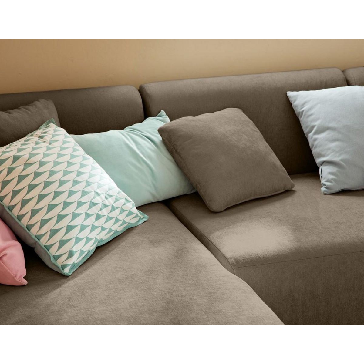 LISA DESIGN Ikare - canapé modulable d'angle gauche - 4 places - en tissu