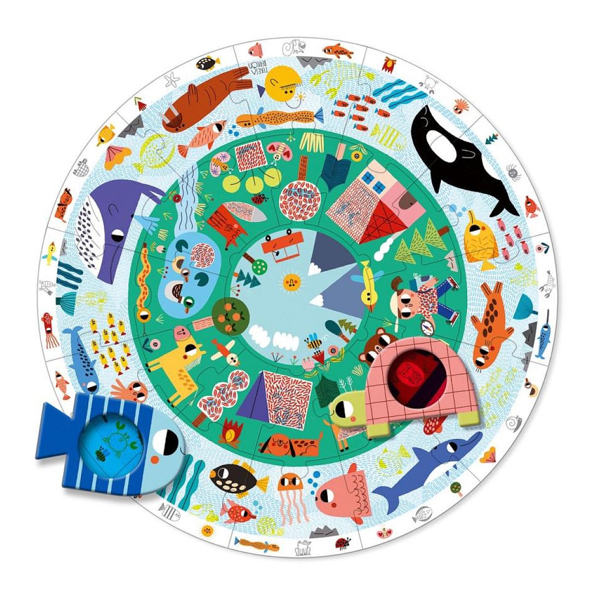 Voir la diapositive 3 : Goula Puzzle de recherche  XXL Les animaux