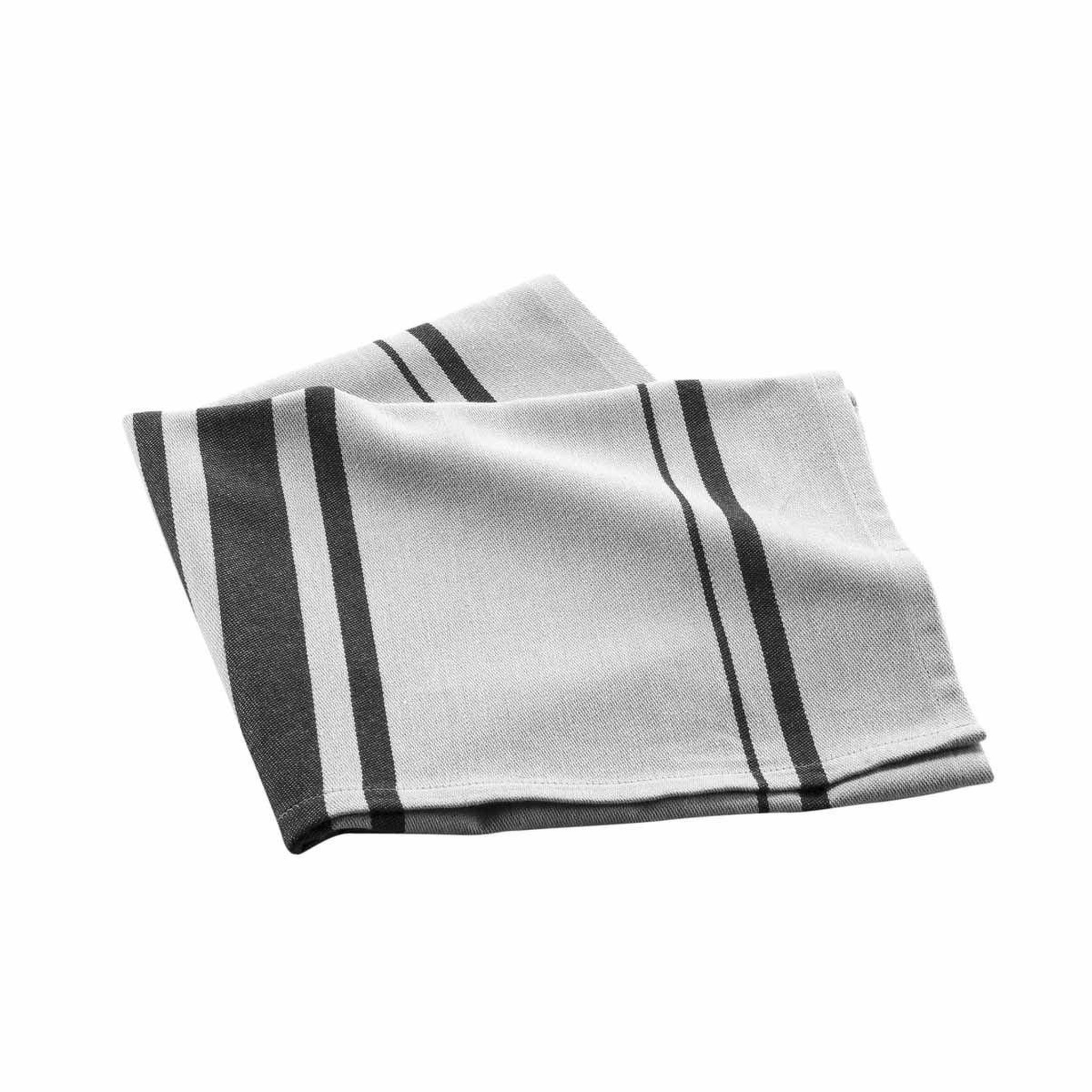 Douceur d'Intérieur Torchon en coton tissé  comptoir  50x70cm gris