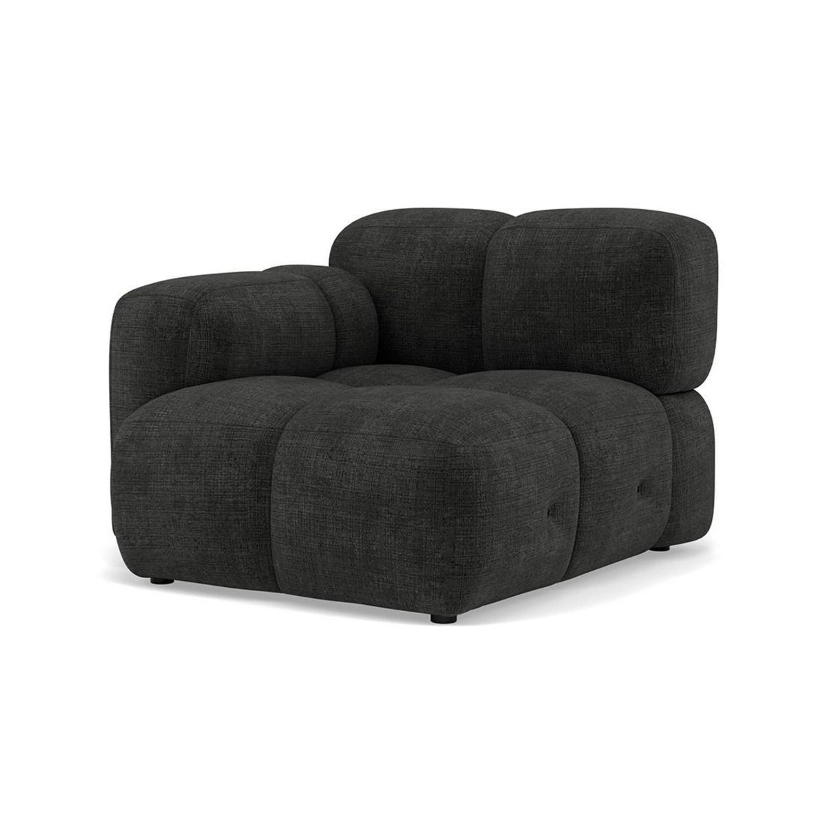 LISA DESIGN Grace - module d'assise gauche en velours texturé