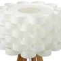 Voir la diapositive 2 : ATMOSPHERA Lampe à Poser Bambou  Moki  55cm Blanc