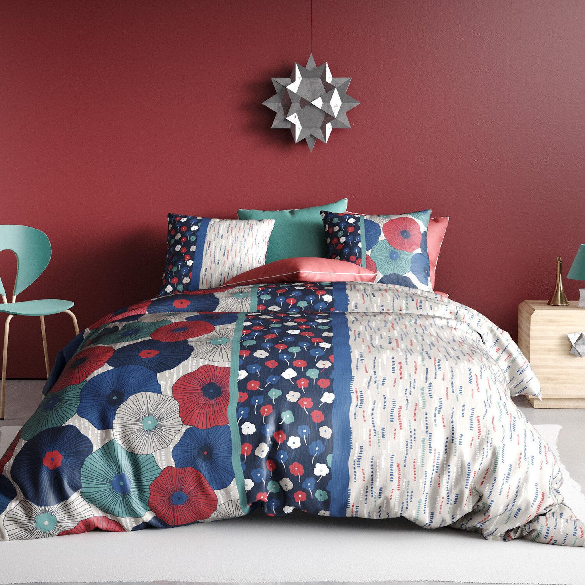 Voir la diapositive 1 : ATELIER DU COTON Parure housse de couette 100% coton 57fils , agueda