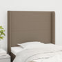 Voir la diapositive 1 : VIDAXL Tete de lit avec oreilles Taupe 103x16x118/128 cm Tissu
