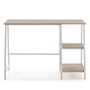 Voir la diapositive 3 : VS VENTA-STOCK Bureau Lisboa Blanc, Table pour PC, Style Industriel, 105 cm Longueur