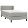 Voir la diapositive 3 : VIDAXL Sommier a lattes de lit avec matelas Gris clair 80x200 cm Tissu