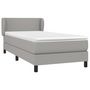 Voir la diapositive 3 : VIDAXL Sommier a lattes de lit avec matelas Gris clair 80x200 cm Tissu