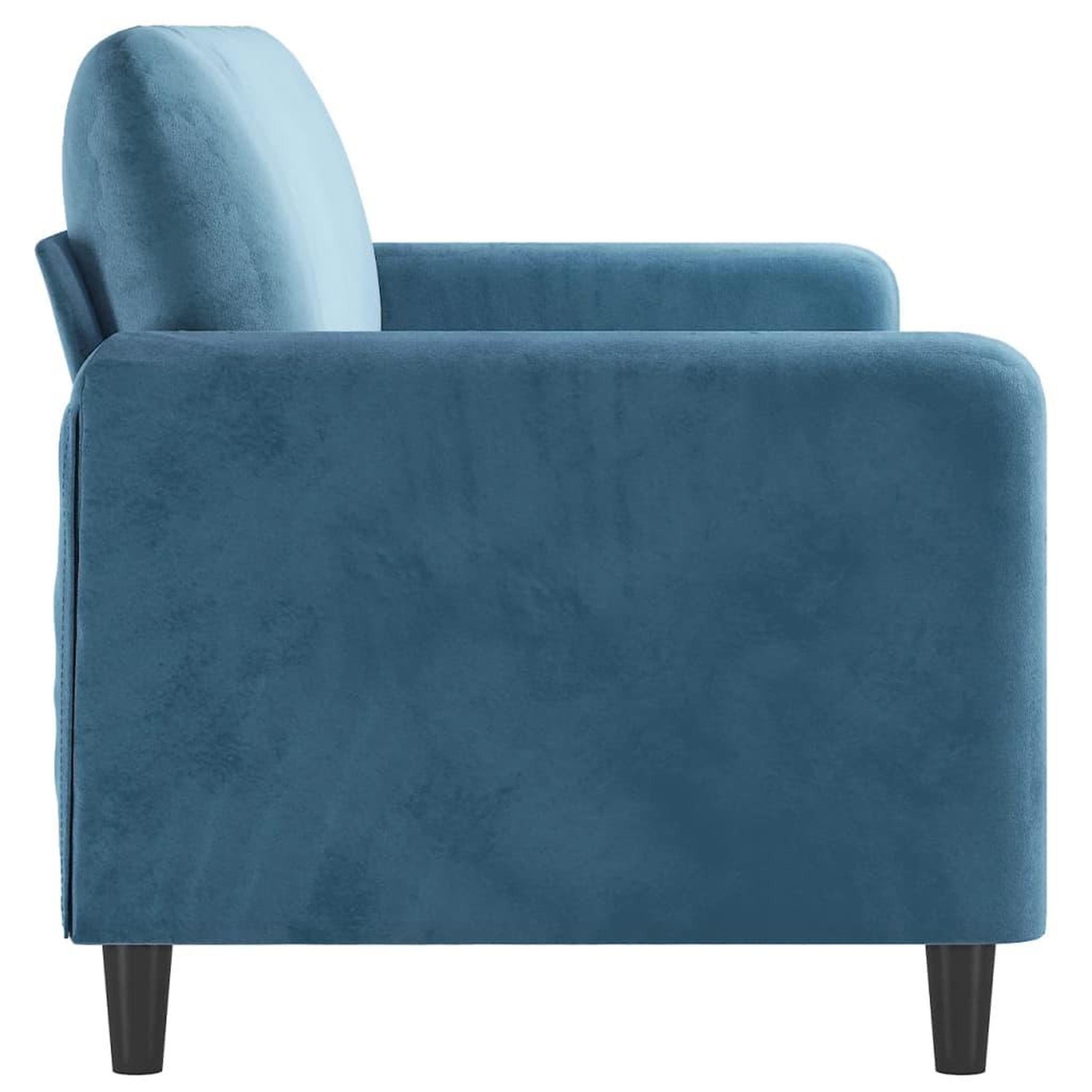 Voir la diapositive 4 : VIDAXL Canape a 3 places Bleu 180 cm Velours