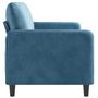 Voir la diapositive 4 : VIDAXL Canape a 3 places Bleu 180 cm Velours