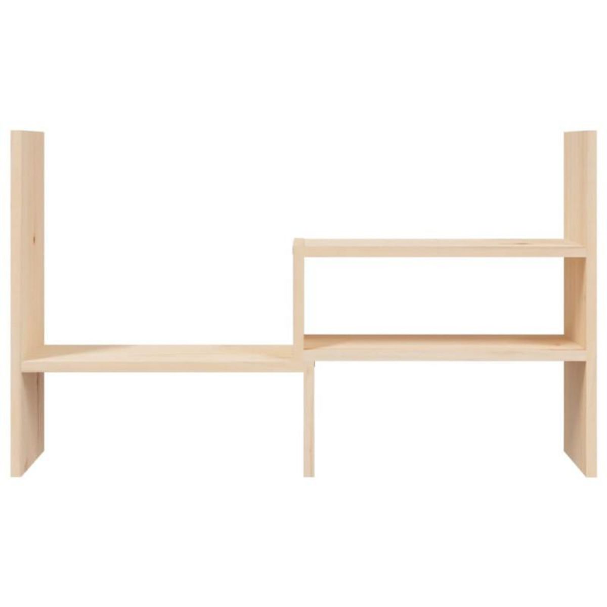 VIDAXL Support pour moniteur (39 72)x17x43 cm Bois de pin solide