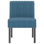 Voir la diapositive 3 : VIDAXL Fauteuil sans accoudoirs bleu velours
