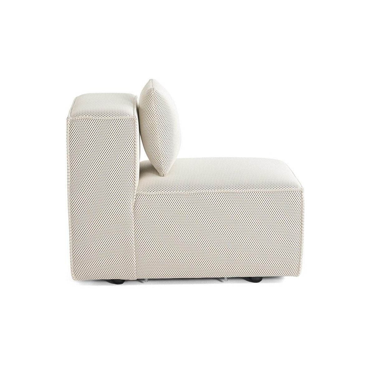 LISA DESIGN Arty - module d'assise sans accoudoirs - en tissu mailles 3d