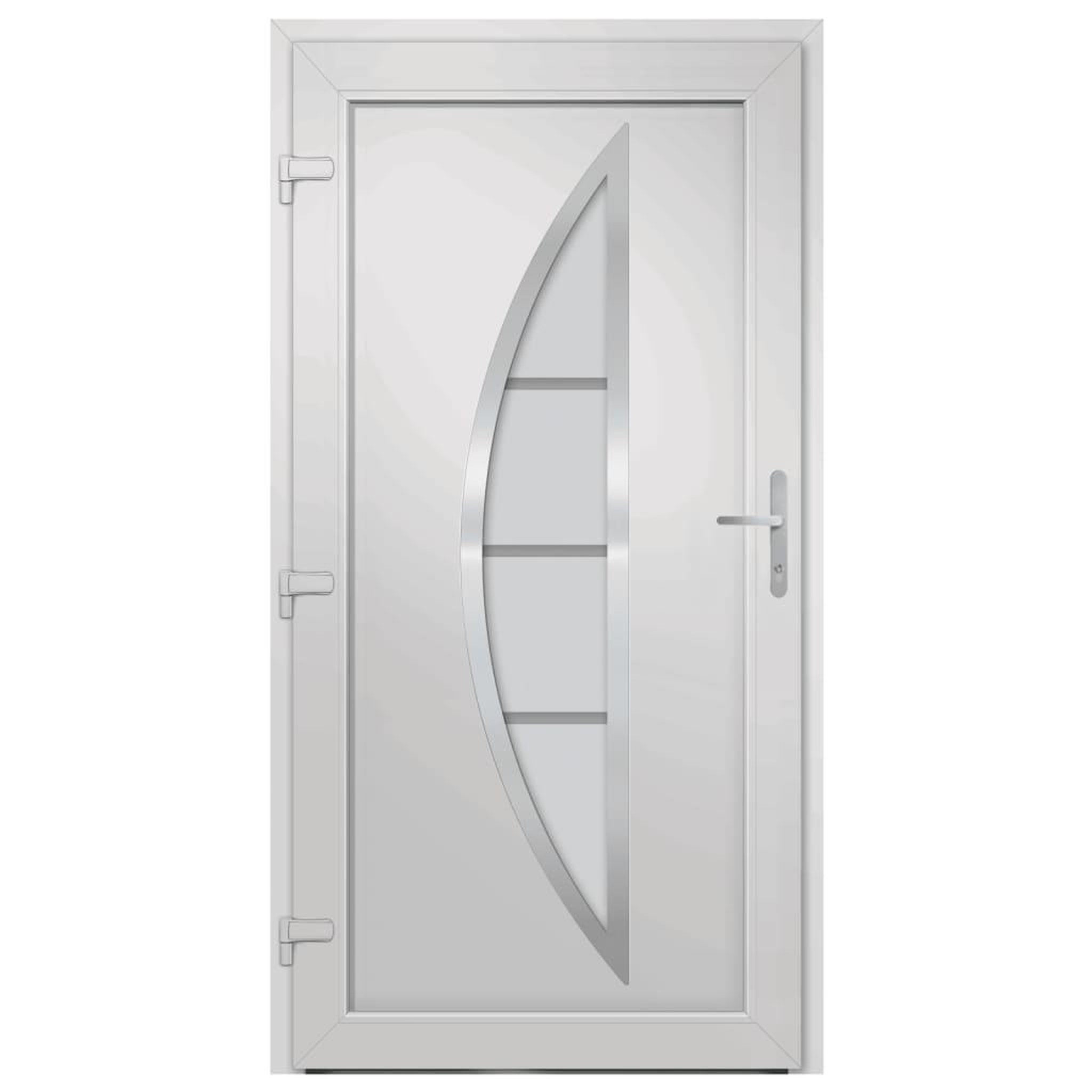 Voir la diapositive 5 : VIDAXL Porte d'entree anthracite 108x208 cm PVC