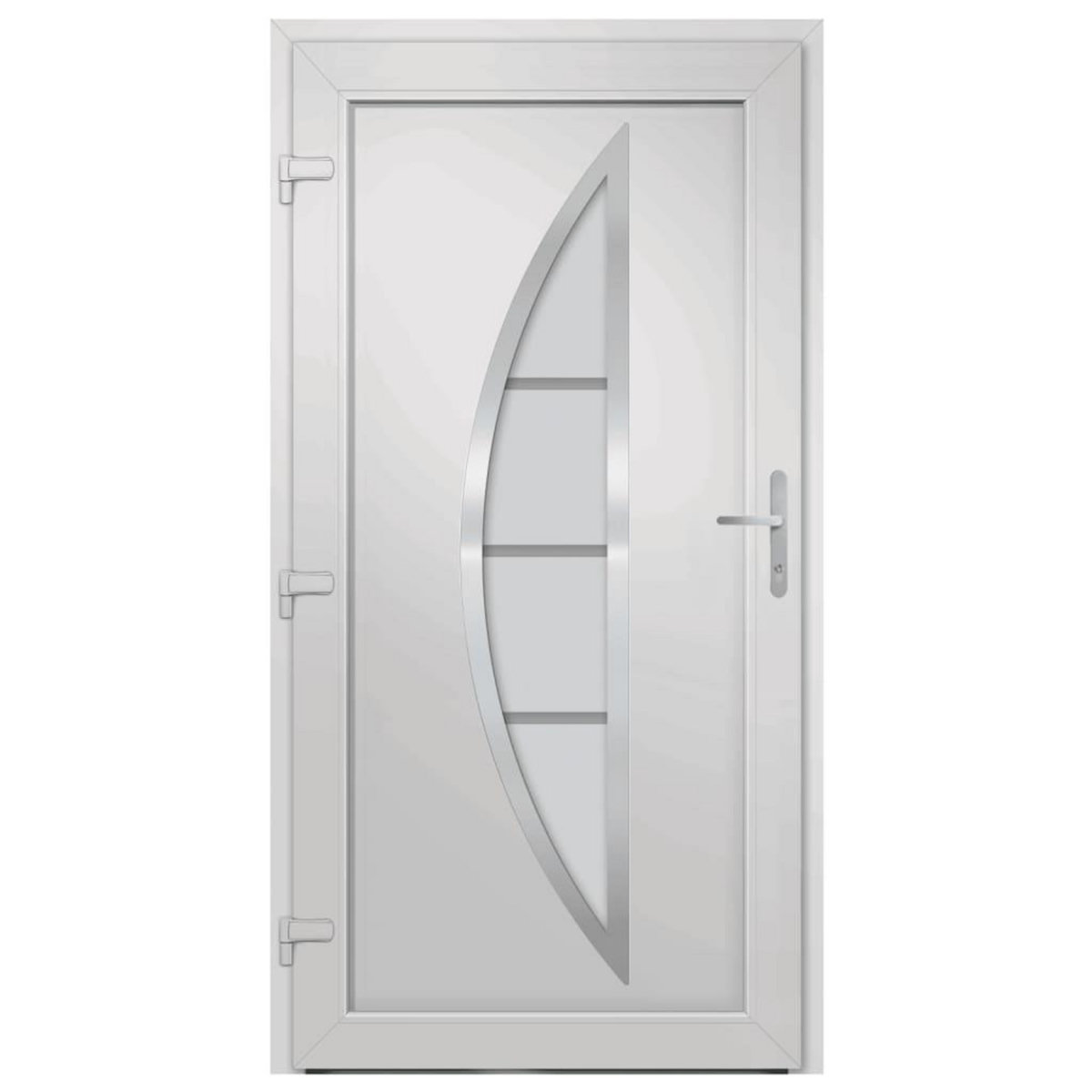 VIDAXL Porte d'entree anthracite 108x208 cm PVC
