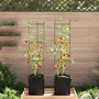 Voir la diapositive 3 : VIDAXL Cage a tomates avec sac a plantes 2 pcs 154 cm acier et PP