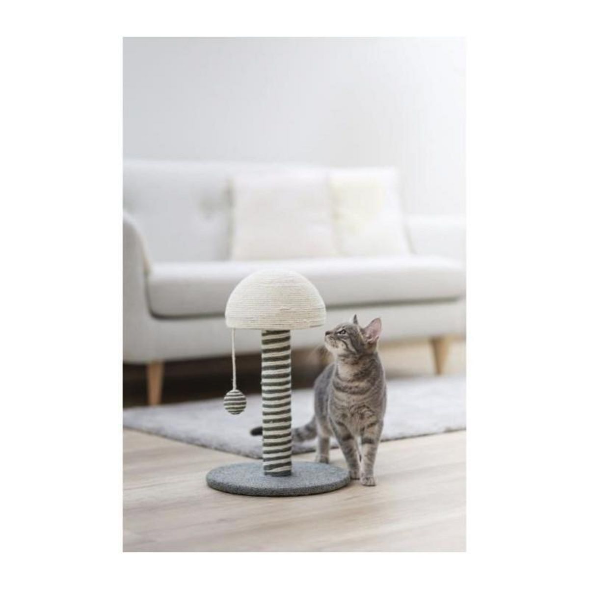 KERBL Arbre a chat - 42cm - Funghi - KERBL - Gris/blanc - Sisal